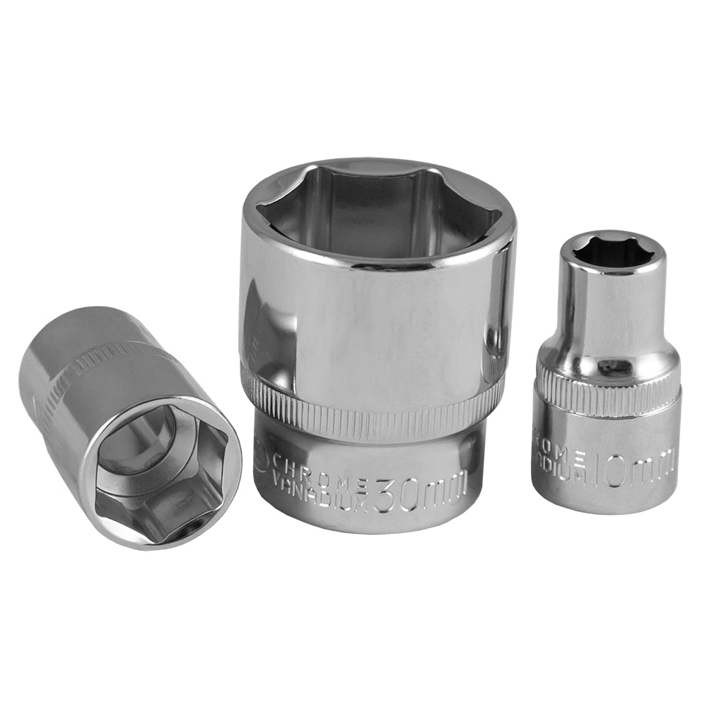 -13262 1/2" BUSSOLE HEX MINI DI 16MM CROMATA