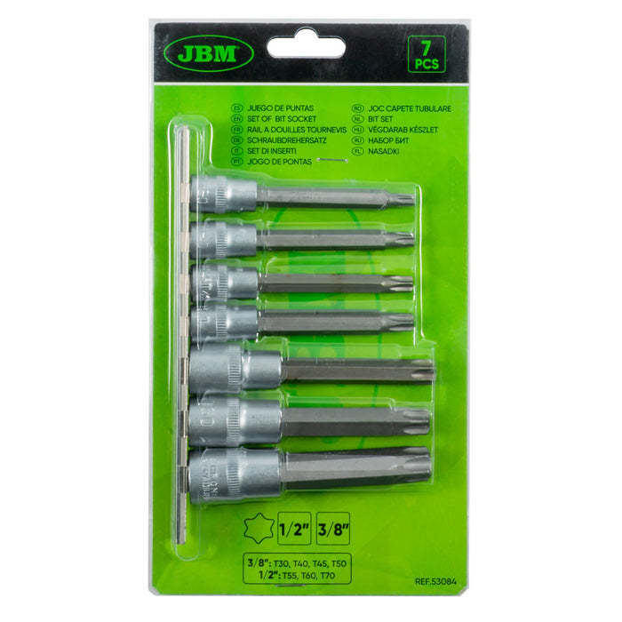 53084-SET DI INSERTI TORX 3/8" - 1/2"