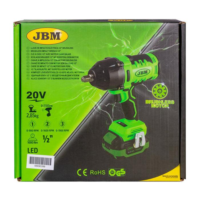 60018 AVVITATORE DA 1/2” CON MOTORE BRUSHLESS