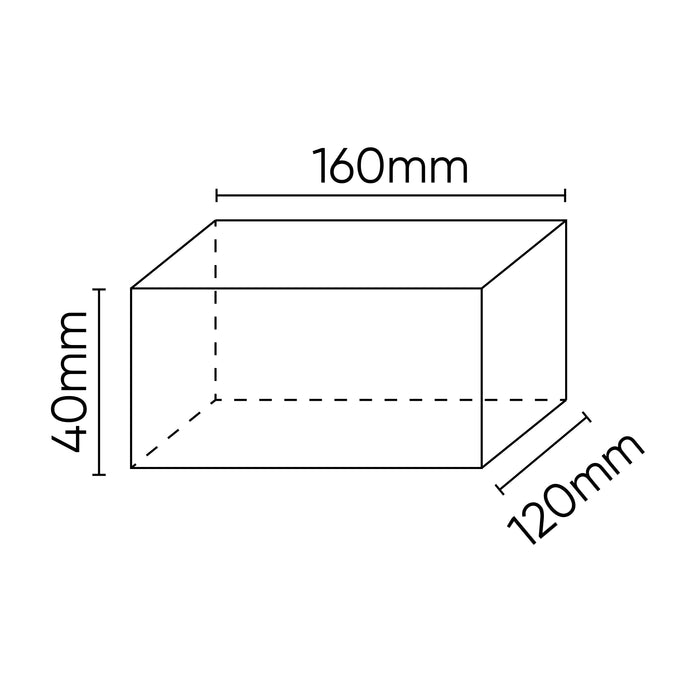 TAMPONE IN GOMMA PER PONTE SOLLEVATORE 160X120X40MM-54351